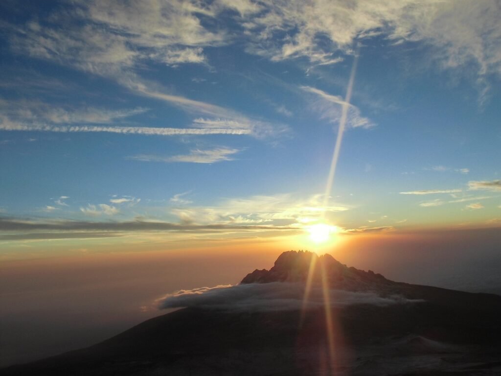 kilimanjaro, sunrise, nature, mountain, sky, travel, view, high